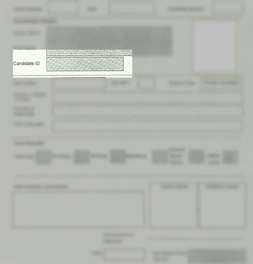 Candidate ID